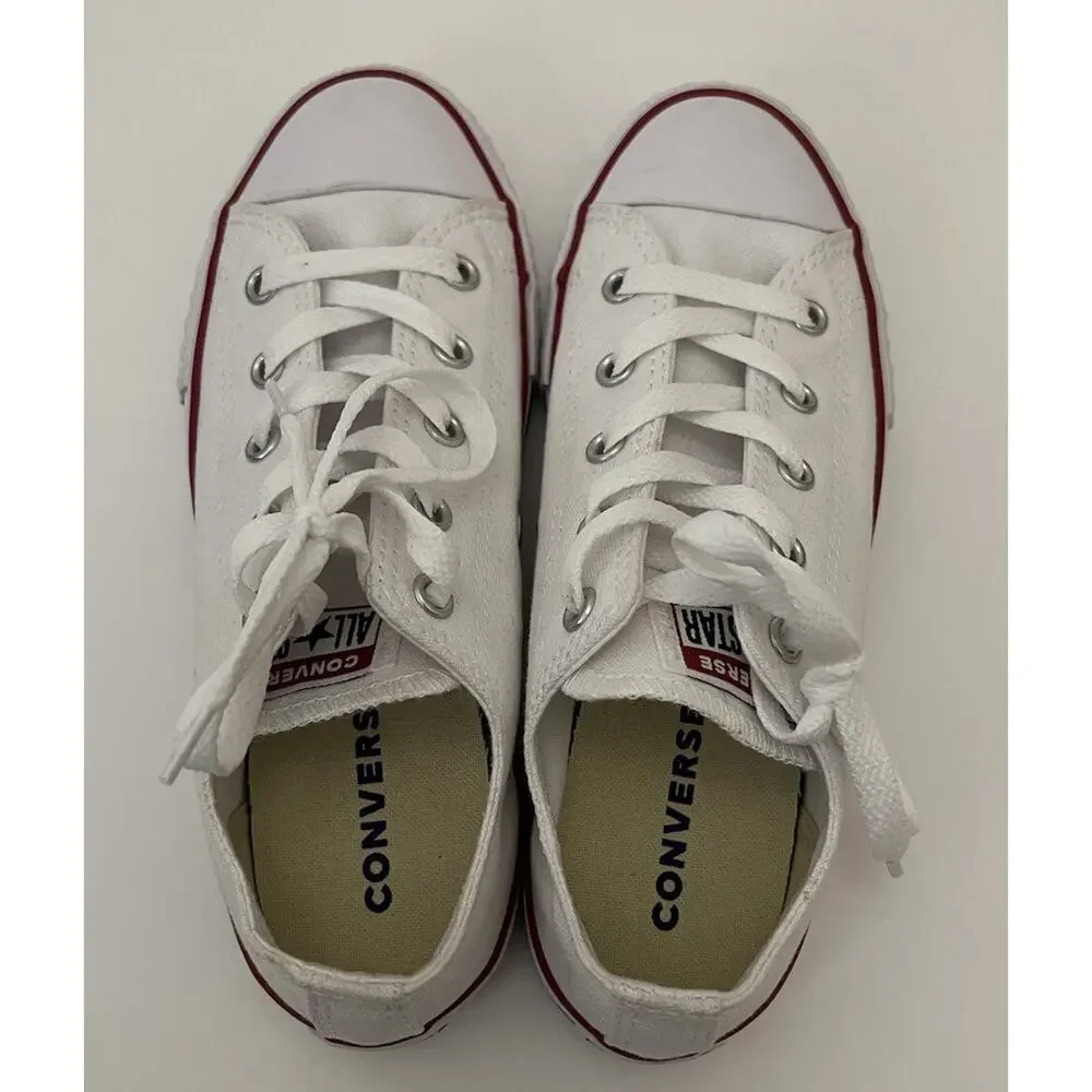 Size 3- Converse All Star Low Top White